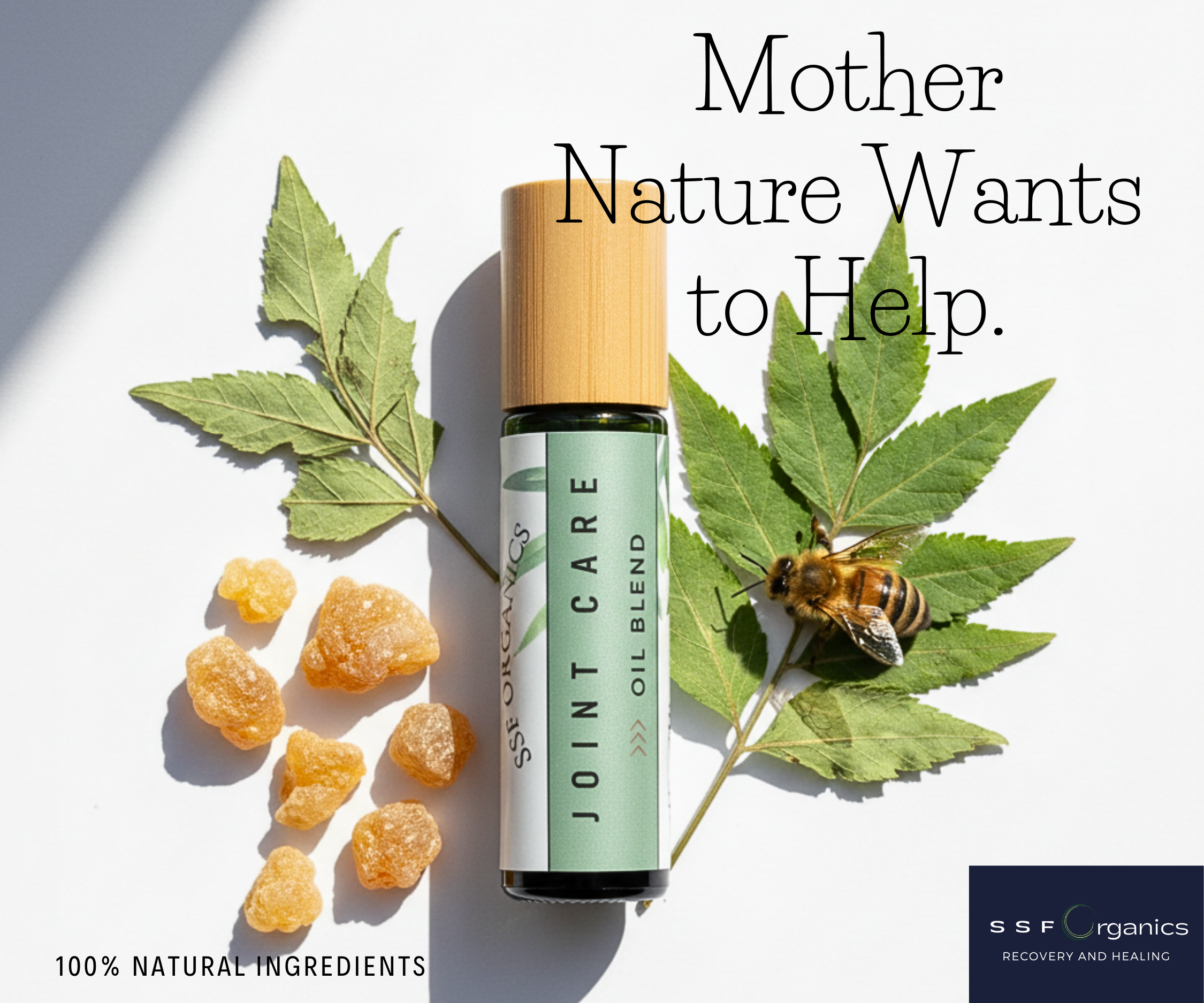 Joint Pain Oil Blend Concentrate (10ml. Travel Size) MSM | Bee Venom | Comfrey | Boswellia | SOOTHE. HEAL. RESTORE. (Copy)