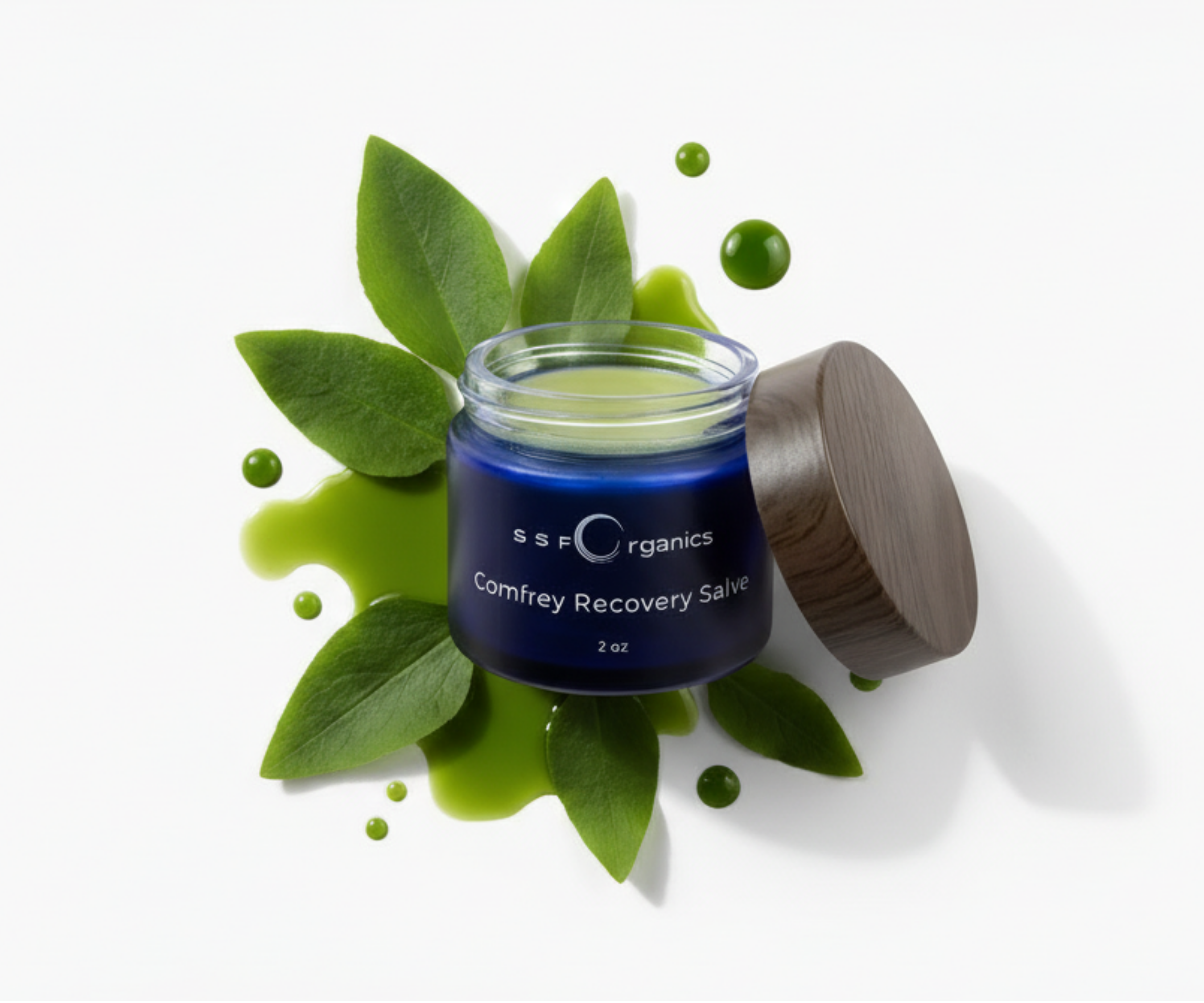Comfrey Recovery Salve (Glass Jar)- All Purpose- Repairs Skin and Soothes Muscles/Joint Pain
