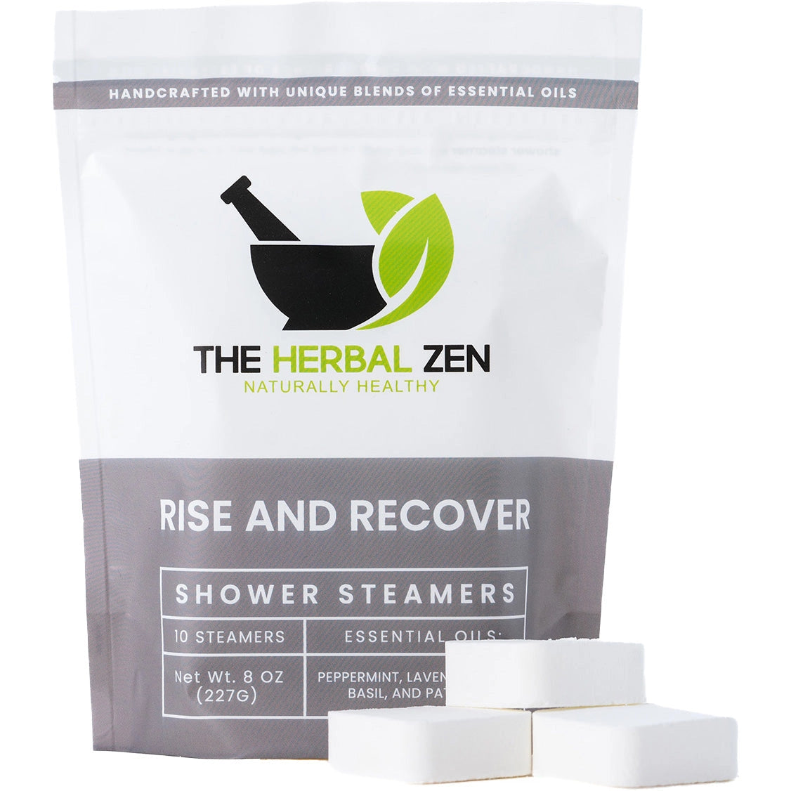 Herbal Zen | RISE AND RECOVER 10pk. | Aromatherapy Shower Steamers | Handmade | Soothe. Heal. Restore.