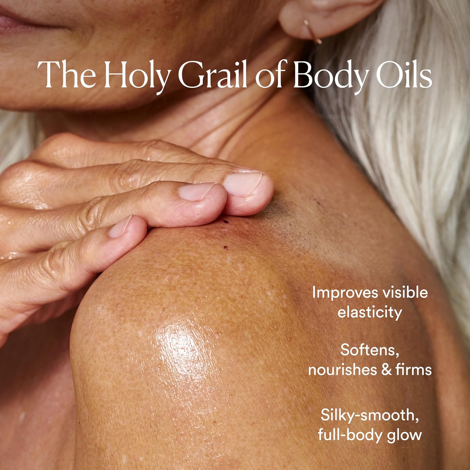 THE ONE- Lightweight Perfecting Body Oil | Visibly Firming, Deeply Moisturizing, Instantly Improve Elasticity, Clean Non-Greasy Jojoba Rosehip Blend, Cruelty-Free Organic Skincare
