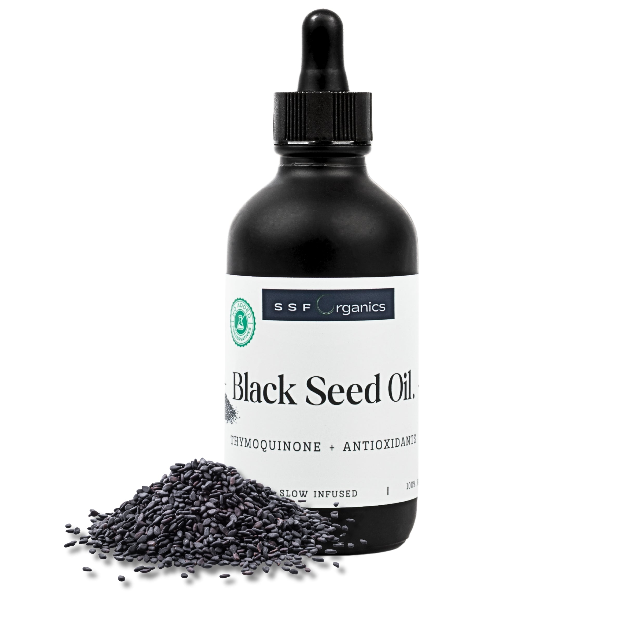 Organic Black Seed Oil - Black Cumin Seed Oil Cold Pressed, Nigella Sativa, Pure Unrefined Blackseed Liquid, Premium Supplement for Health with Thymoquinone, Omega 3 6 9- 4 oz.