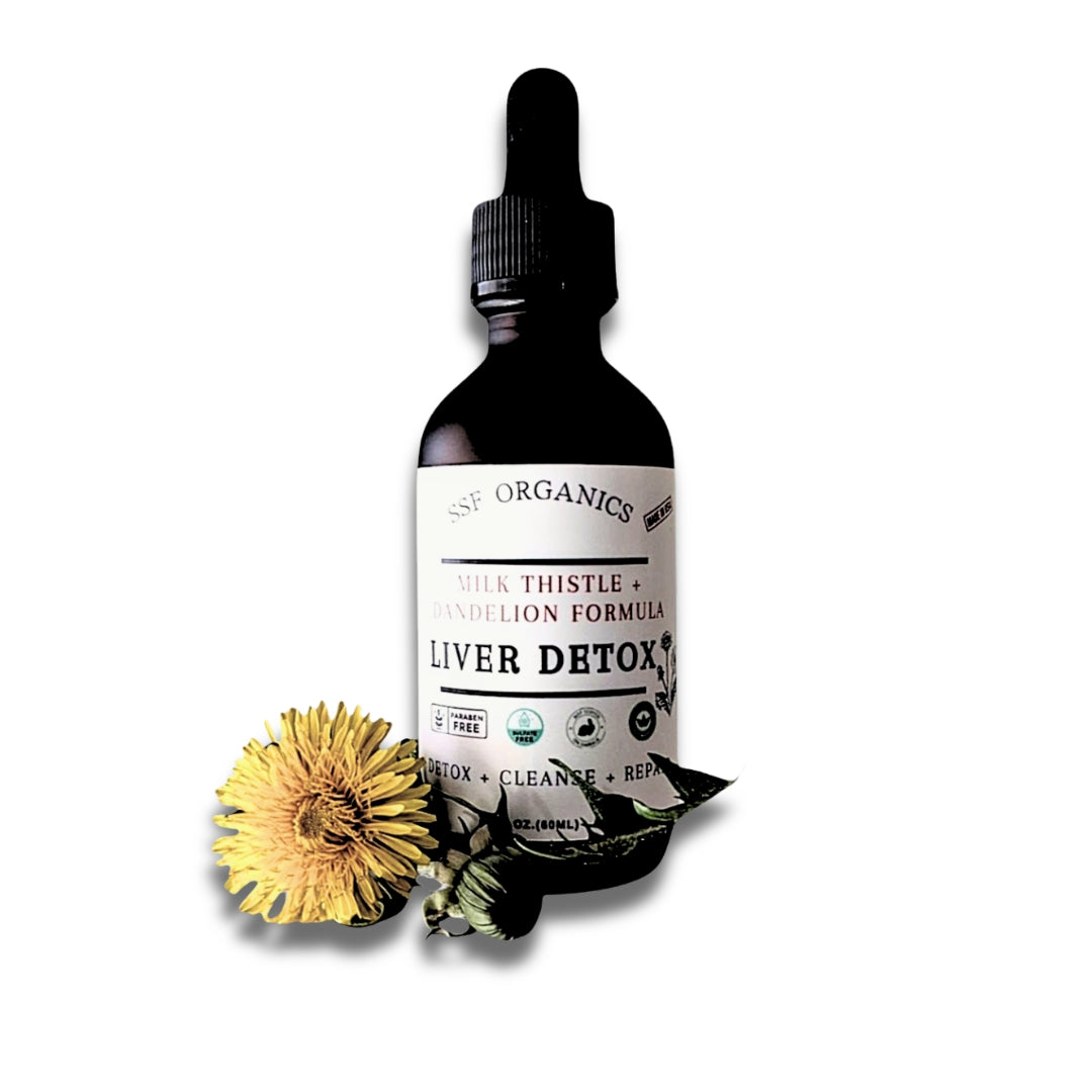 SSF Organics- Liver Tonic | Detox Support | Liquid Tincture with Dandelion, Milk Thistle, Artichoke Leaf, Lemon. Safe and Gentle Daily Formula. Promotes Optimal Liver Function.