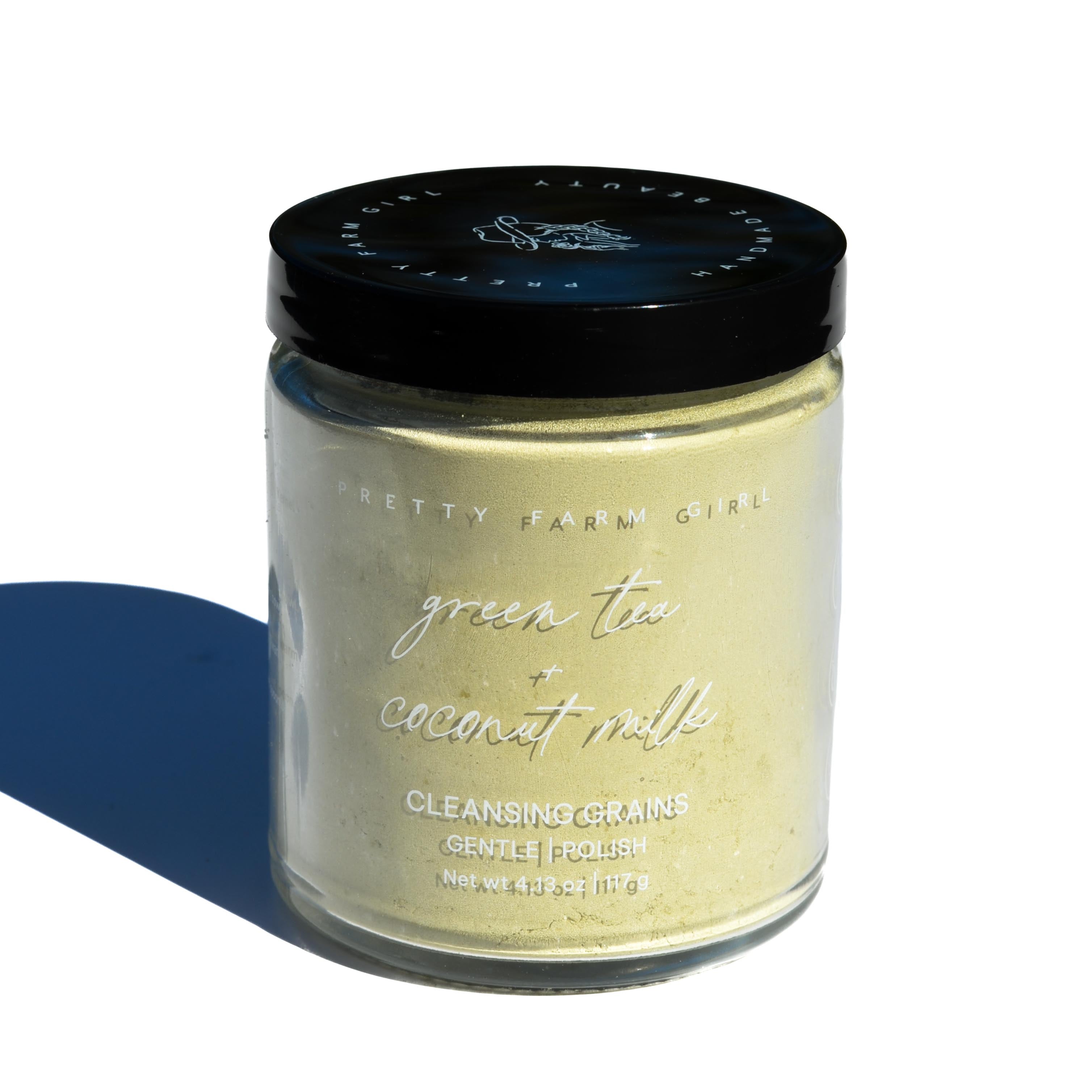 Pretty Farm Girl- Green Tea + Coconut Milk Facial Cleansing Grains