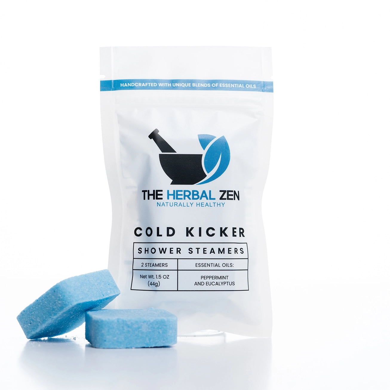 Herbal Zen | COLD KICKER 2PK. | Aromatherapy Shower Steamers | Handmade | Soothe. Heal. Restore.