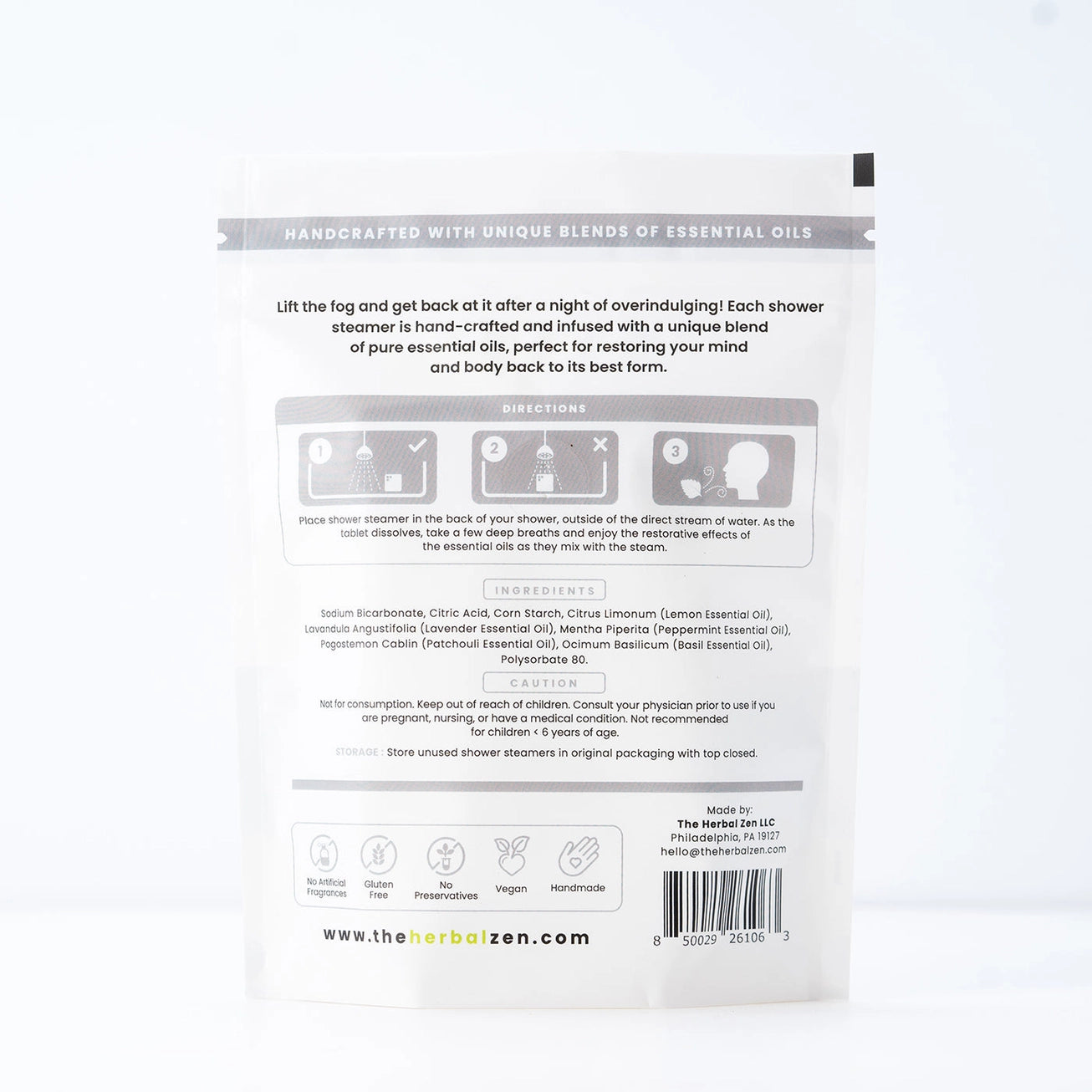 Herbal Zen | RISE AND RECOVER 2PK. | Aromatherapy Shower Steamers | Handmade | Soothe. Heal. Restore.