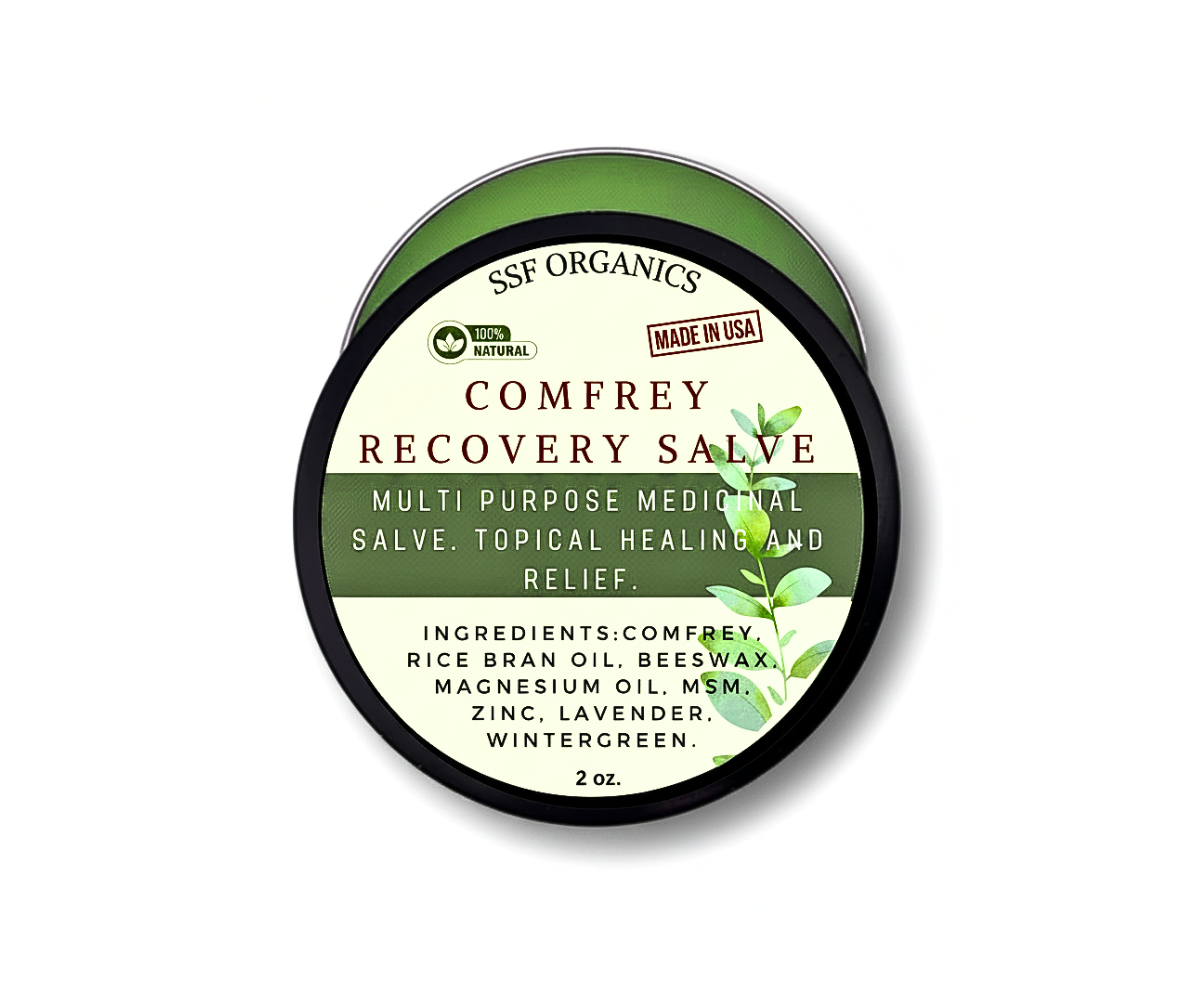 Comfrey Recovery Salve- Herbal Multi Purpose 2oz. and 4 oz.