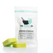 Herbal Zen | MORNING CITRUS MINT 2PK. | Aromatherapy Shower Steamers | Handmade | Soothe. Heal. Restore.