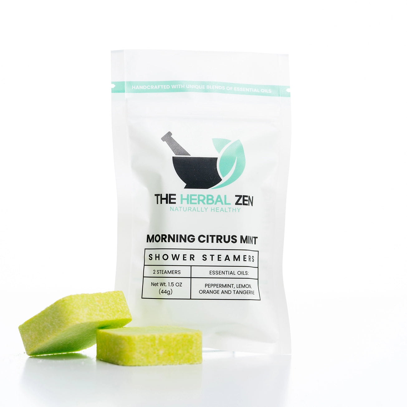 Herbal Zen | MORNING CITRUS MINT 2PK. | Aromatherapy Shower Steamers | Handmade | Soothe. Heal. Restore.