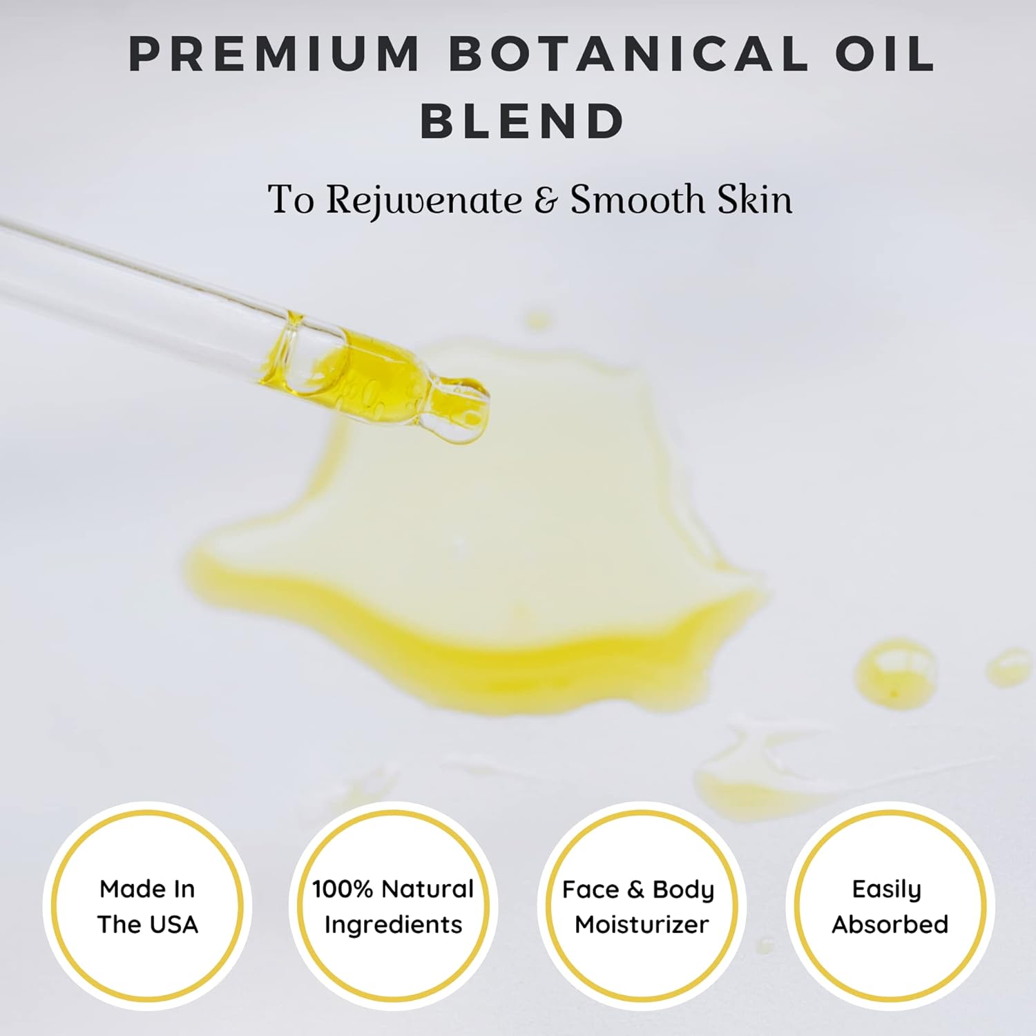 THE ONE- Lightweight Perfecting Facial Oil- Nourishing and Hydrating Oil Blend to Restore Natural Glow. Jojoba, Rosehip, Plant Based Squalene, Blue Tansy
