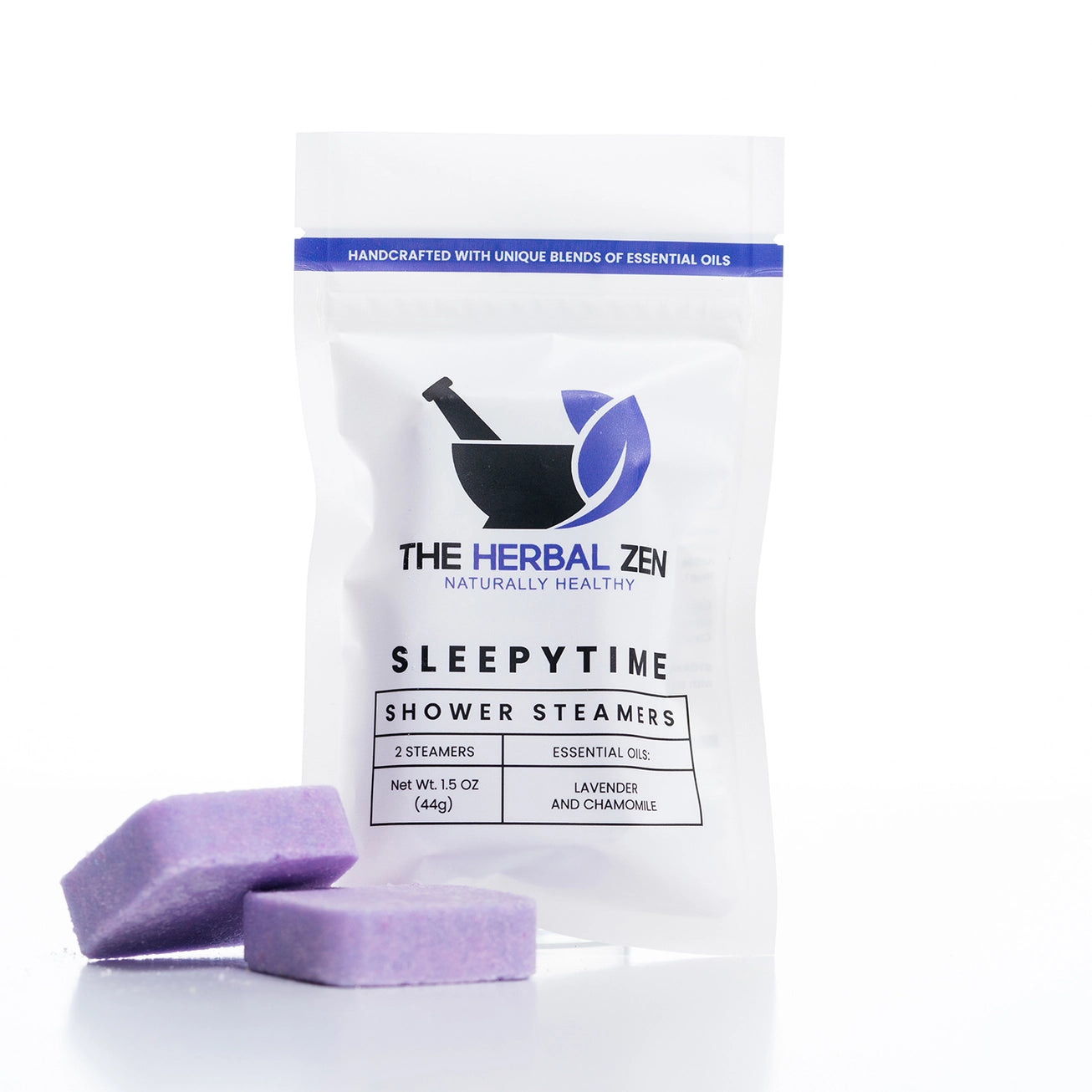 Herbal Zen | SLEEPY TIME 2PK. | Aromatherapy Shower Steamers | Handmade | Soothe. Heal. Restore.