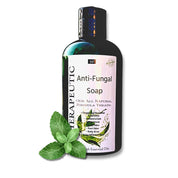 SSF Organics- Antifungal Soap with Tea Tree, Mint, and Clove. All Natural Formula -Eliminate Athletes Foot, Body Odor, Acne. Antibacterial Post Gym/Workout Soap.