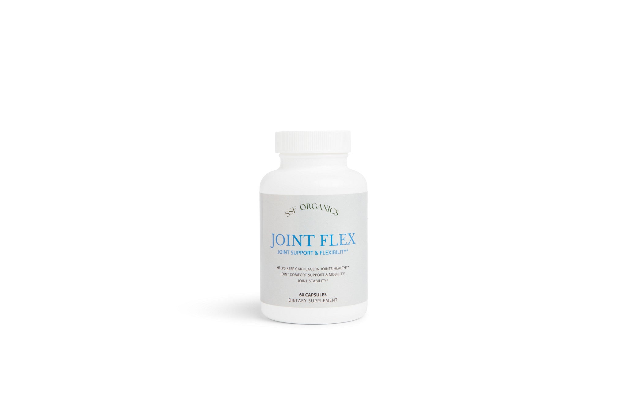 Bottle of Joint Flex supplement on a white background
