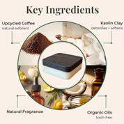 Cedar & Bay Leaf Coffee Soap – Exfoliating, Hydrating, Zero-Waste