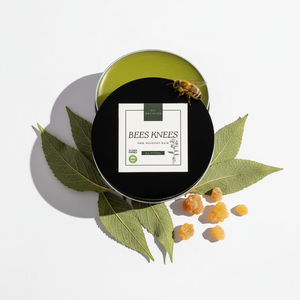 Serendipitous Summer Farms SSF Organics-The Bees Knees- Knee Recovery Ointment- Post Surgery and Injury Heal Balm for Knees, Joints, Mucsles. 4oz.