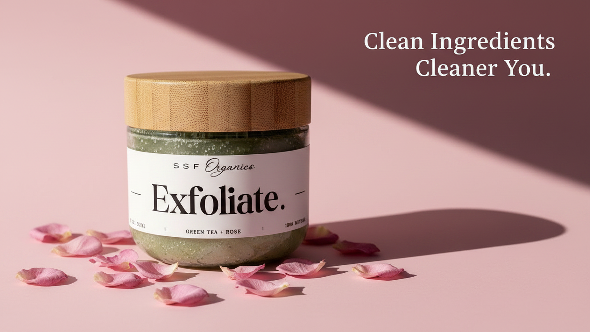Detoxifying & Exfoliating Body Scrub | Green Tea + Rose | Gentle Body Polish for Soft, Smooth Skin, Made Without Sulfates, 10 oz