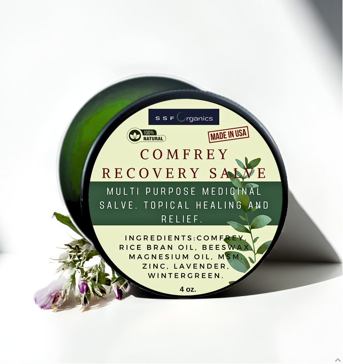 Comfrey Recovery Salve- Herbal Multi Purpose 2oz. and 4 oz.