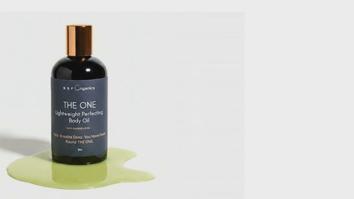 THE ONE- Lightweight after shower body Oil- Nourishing  Oil Blend to Restore Natural Glow. Jojoba, Rosehip, Plant Based Squalene, Blue Tansy. This ultra-light facial oil helps to firm, hydrate