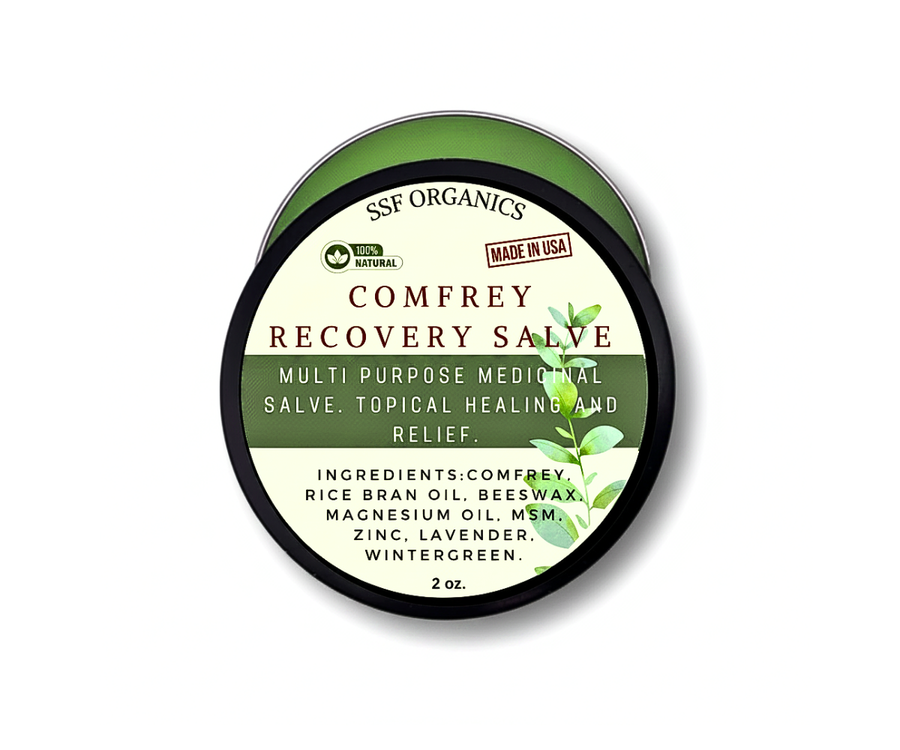 SSF Organics Comfrey Salve herbal botanical skin balm